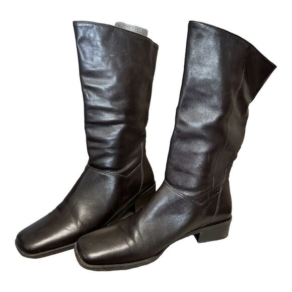 Naturalizer fit 4 u systems size 10 dark brown leather boots. - Picture 1 of 13